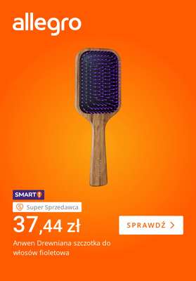 Anwen Drewniana szczotka do włosów fioletowa