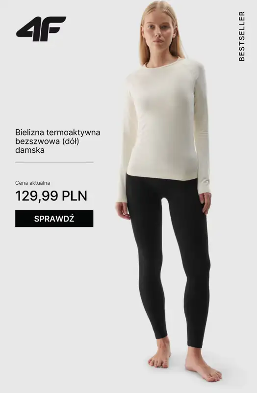 4F - gazetka promocyjna Kolekcja Outdoor – ciepło i komfort na chłodne dni od piątku 24.10  - strona 6