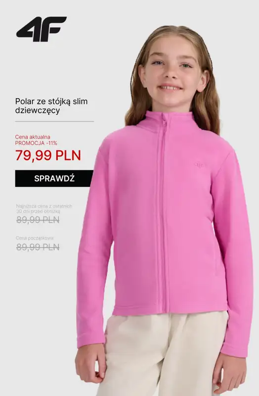 4F - gazetka promocyjna Kolekcja Outdoor – ciepło i komfort na chłodne dni od piątku 24.10  - strona 14