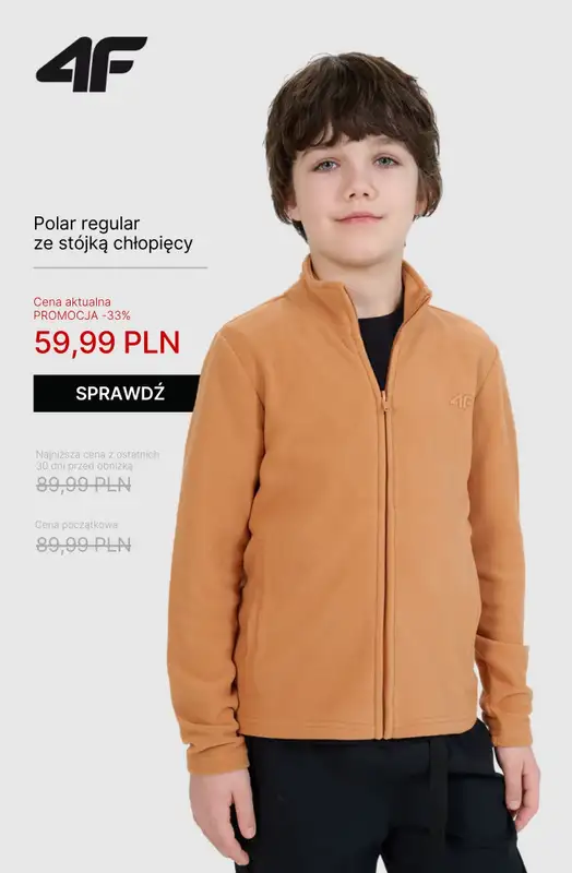 4F - gazetka promocyjna Kolekcja Outdoor – ciepło i komfort na chłodne dni od piątku 24.10  - strona 13