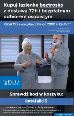 Blu Salony Łazienek - gazetka promocyjna Kod rabatowy od piątku 24.10 do piątku 31.10