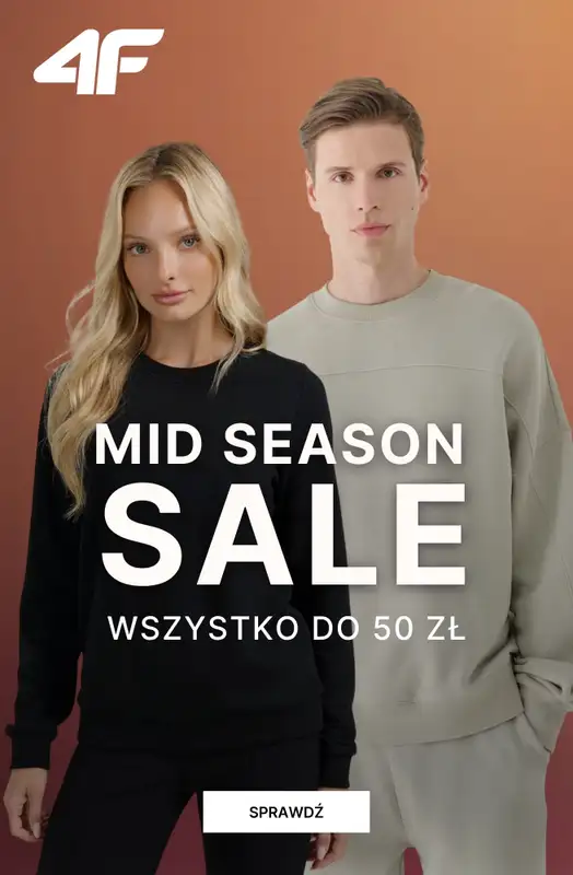 4F - gazetka promocyjna WYPRZEDAŻ: wszystko do 50 zł od soboty 25.10 