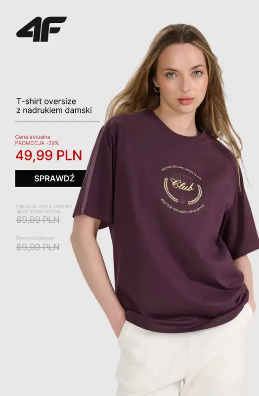 4F - gazetka promocyjna WYPRZEDAŻ: wszystko do 50 zł od soboty 25.10  - strona 10