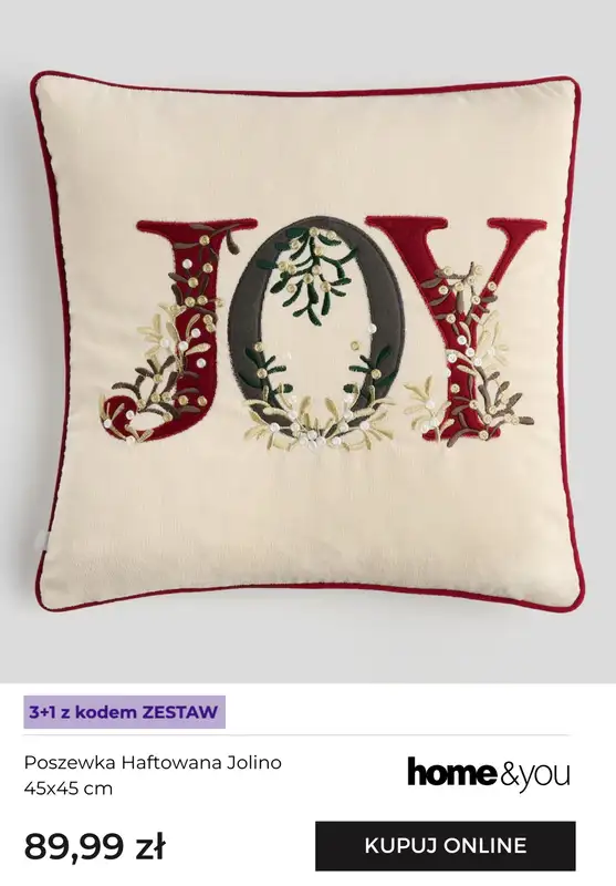 home&you - gazetka promocyjna Świąteczne poszewki i poduszki dekoracyjne od soboty 25.10 do czwartku 30.10 - strona 7