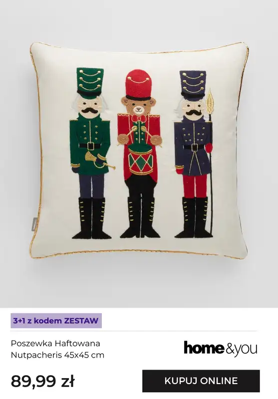 home&you - gazetka promocyjna Świąteczne poszewki i poduszki dekoracyjne od soboty 25.10 do czwartku 30.10 - strona 6