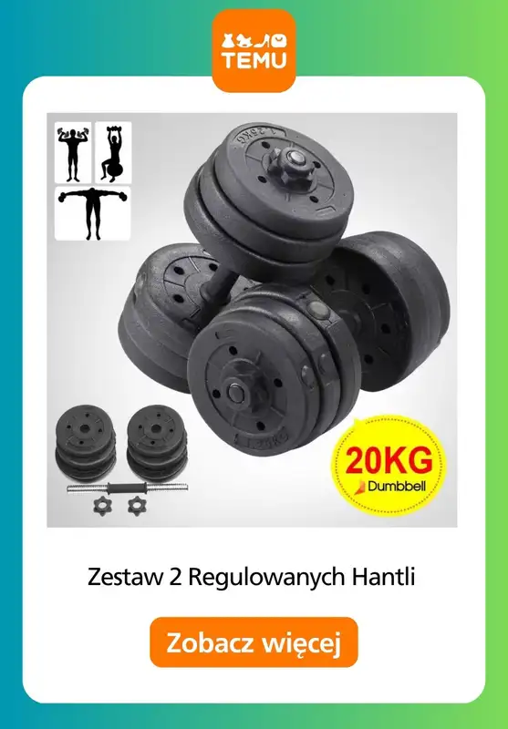 Temu - gazetka promocyjna Akcesoria i sprzęt fitness od soboty 25.10  - strona 9