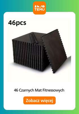 46 Czarnych Mat Fitnessowych