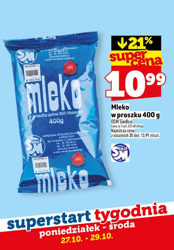 TOPAZ - gazetka promocyjna Superstart tygodnia od poniedziałku od piątku 24.10 do środy 29.10 - strona 5