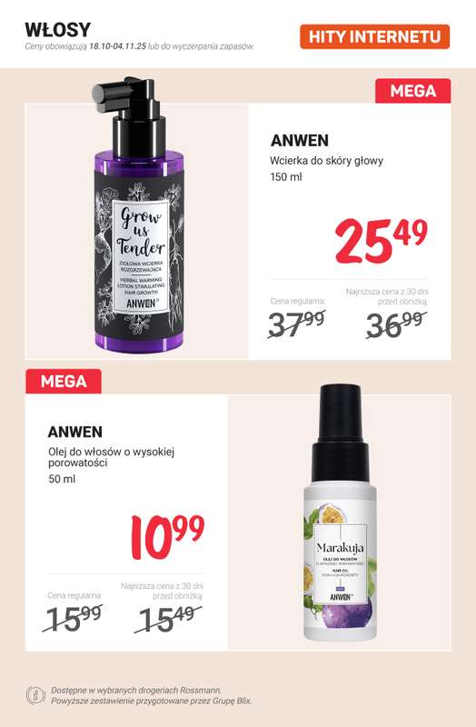 Rossmann - gazetka promocyjna HITY INTERNETU od soboty 25.10 do czwartku 30.10 - strona 10