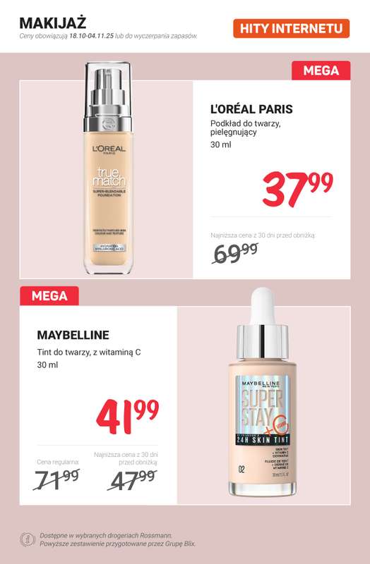 Rossmann - gazetka promocyjna HITY INTERNETU od soboty 25.10 do czwartku 30.10 - strona 5 Rossmann - gazetka promocyjna HITY INTERNETU od soboty 25.10 do czwartku 30.10 - strona 5