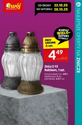 #ZNICZE - gazetka promocyjna Najlepsze oferty na ZNICZE i WKŁADY od soboty 25.10 do piątku 31.10 - strona 22 #ZNICZE - gazetka promocyjna Najlepsze oferty na ZNICZE i WKŁADY od soboty 25.10 do piątku 31.10 - strona 22