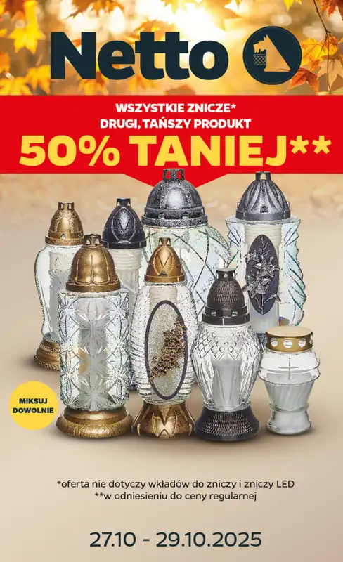 Netto - gazetka promocyjna Wszystkich Świętych w Netto  
