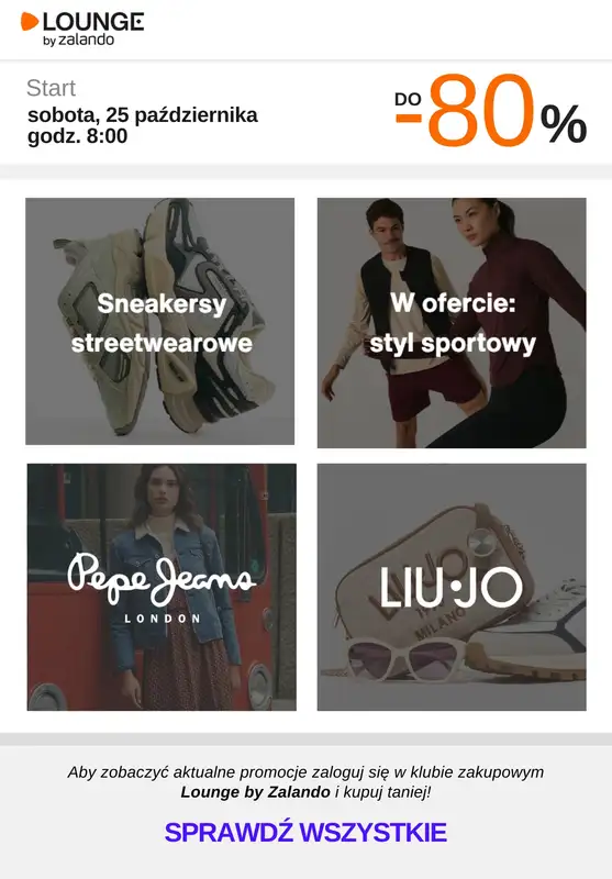 Lounge by Zalando - gazetka promocyjna Do -80% na wybrane marki na weekend! od soboty 25.10 do niedzieli 26.10