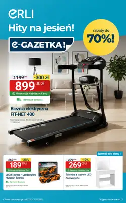 Erli - gazetka promocyjna HITY CENOWE – zabawki i sport! od poniedziałku 27.10 do niedzieli 02.11 Erli - gazetka promocyjna HITY CENOWE – zabawki i sport! od poniedziałku 27.10 do niedzieli 02.11