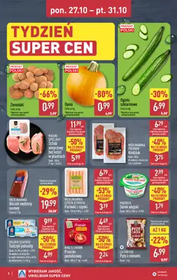 Aldi - gazetka promocyjna Weekend super cen w Aldi! od środy 29.10 do piątku 31.10 - strona 2 Aldi - gazetka promocyjna Weekend super cen w Aldi! od środy 29.10 do piątku 31.10 - strona 2