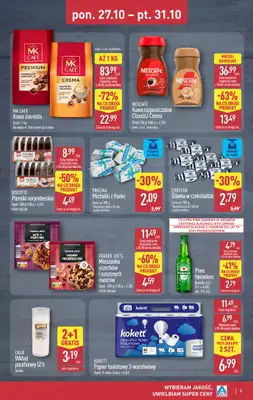 Aldi - gazetka promocyjna Weekend super cen w Aldi! od środy 29.10 do piątku 31.10 - strona 3 Aldi - gazetka promocyjna Weekend super cen w Aldi! od środy 29.10 do piątku 31.10 - strona 3