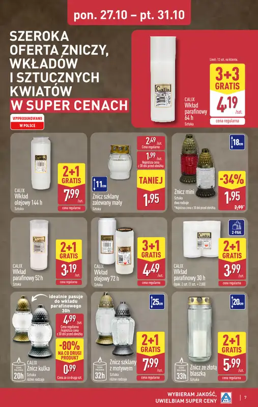Aldi - gazetka promocyjna Weekend super cen w Aldi! od środy 29.10 do piątku 31.10 - strona 7