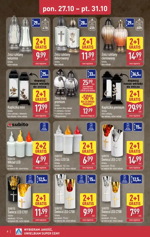 Aldi - gazetka promocyjna Weekend super cen w Aldi! od środy 29.10 do piątku 31.10 - strona 8