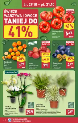 Aldi - gazetka promocyjna Weekend super cen w Aldi! od środy 29.10 do piątku 31.10 - strona 4 Aldi - gazetka promocyjna Weekend super cen w Aldi! od środy 29.10 do piątku 31.10 - strona 4