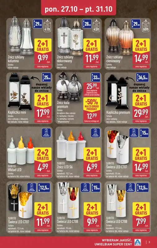 Aldi - gazetka promocyjna Światełko pamięci   - strona 3