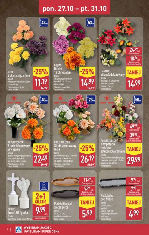 Aldi - gazetka promocyjna Światełko pamięci od poniedziałku 27.10 do piątku 31.10 - strona 4