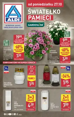 Aldi - gazetka promocyjna Światełko pamięci od poniedziałku 27.10 do piątku 31.10 Aldi - gazetka promocyjna Światełko pamięci od poniedziałku 27.10 do piątku 31.10