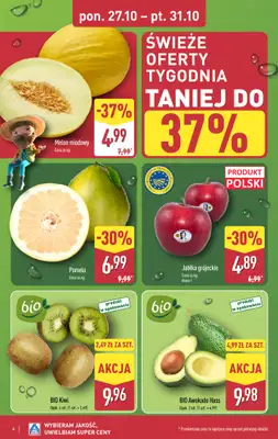 Aldi - gazetka promocyjna Pełny katalog! od poniedziałku 27.10 do piątku 31.10 - strona 4 Aldi - gazetka promocyjna Pełny katalog! od poniedziałku 27.10 do piątku 31.10 - strona 4
