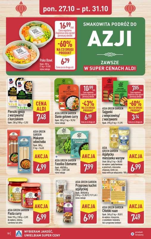 Aldi - gazetka promocyjna Pe艂ny katalog! od poniedzia艂ku 27.10 do pi膮tku 31.10 - strona 18 Aldi - gazetka promocyjna Pe艂ny katalog! od poniedzia艂ku 27.10 do pi膮tku 31.10 - strona 18
