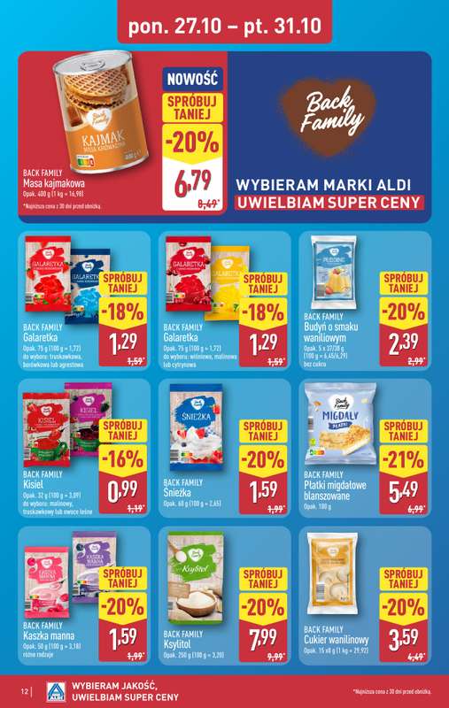 Aldi - gazetka promocyjna Pełny katalog! od poniedziałku 27.10 do piątku 31.10 - strona 12