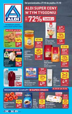 Aldi - gazetka promocyjna Pełny katalog! od poniedziałku 27.10 do piątku 31.10 Aldi - gazetka promocyjna Pełny katalog! od poniedziałku 27.10 do piątku 31.10