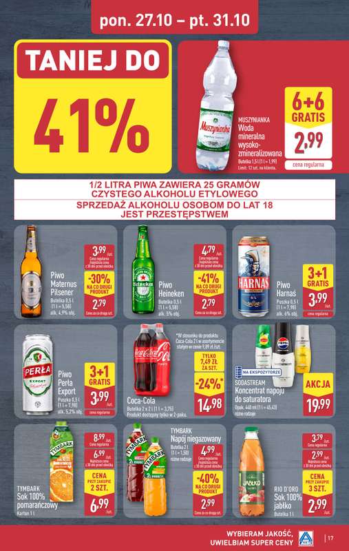 Aldi - gazetka promocyjna Pe艂ny katalog! od poniedzia艂ku 27.10 do pi膮tku 31.10 - strona 17 Aldi - gazetka promocyjna Pe艂ny katalog! od poniedzia艂ku 27.10 do pi膮tku 31.10 - strona 17