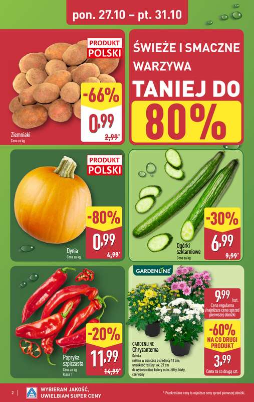 Aldi - gazetka promocyjna Pe艂ny katalog! od poniedzia艂ku 27.10 do pi膮tku 31.10 - strona 2 Aldi - gazetka promocyjna Pe艂ny katalog! od poniedzia艂ku 27.10 do pi膮tku 31.10 - strona 2
