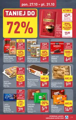 Aldi - gazetka promocyjna Pełny katalog! od poniedziałku 27.10 do piątku 31.10 - strona 15 Aldi - gazetka promocyjna Pełny katalog! od poniedziałku 27.10 do piątku 31.10 - strona 15