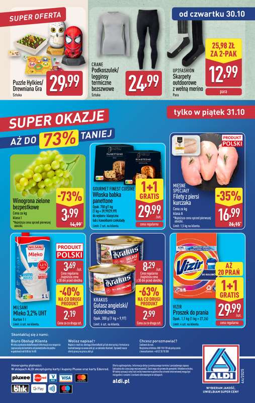 Aldi - gazetka promocyjna Pe艂ny katalog! od poniedzia艂ku 27.10 do pi膮tku 31.10 - strona 38 Aldi - gazetka promocyjna Pe艂ny katalog! od poniedzia艂ku 27.10 do pi膮tku 31.10 - strona 38