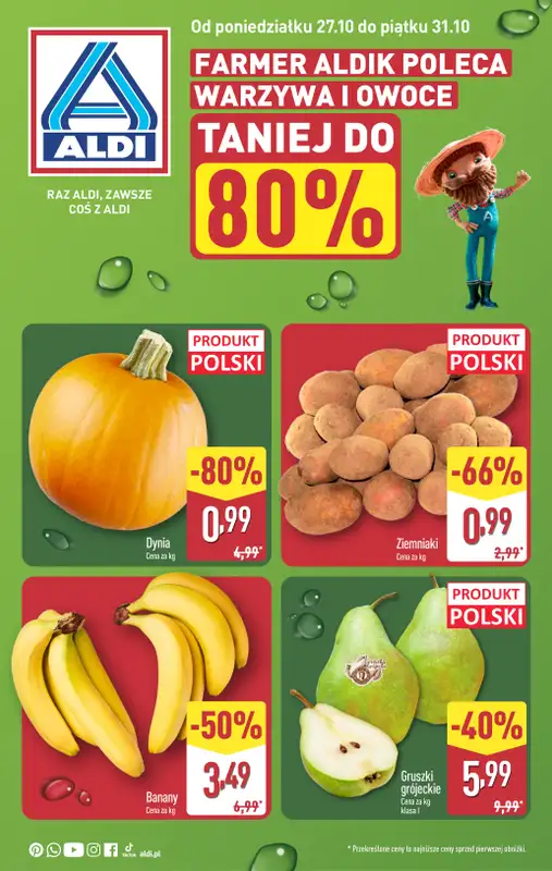 Aldi - gazetka promocyjna Farmer Aldik poleca!  