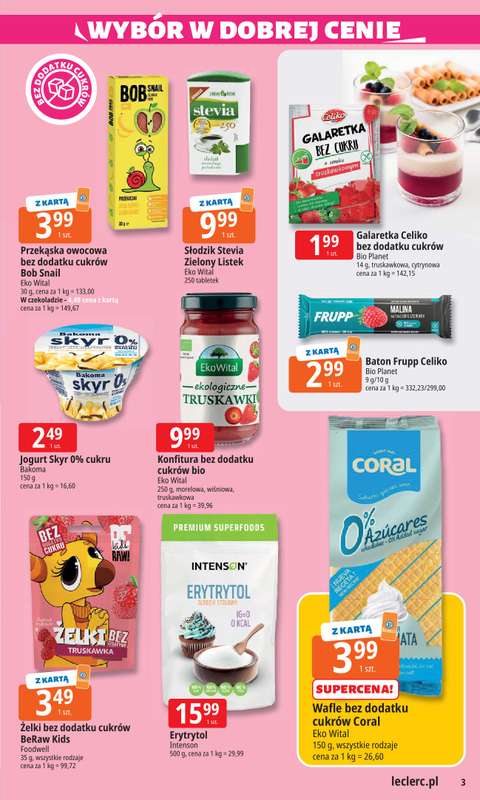 Leclerc - gazetka promocyjna Oferta E.Leclerc I Wybór w dobrej cenie od wtorku 28.10 do soboty 08.11 - strona 3