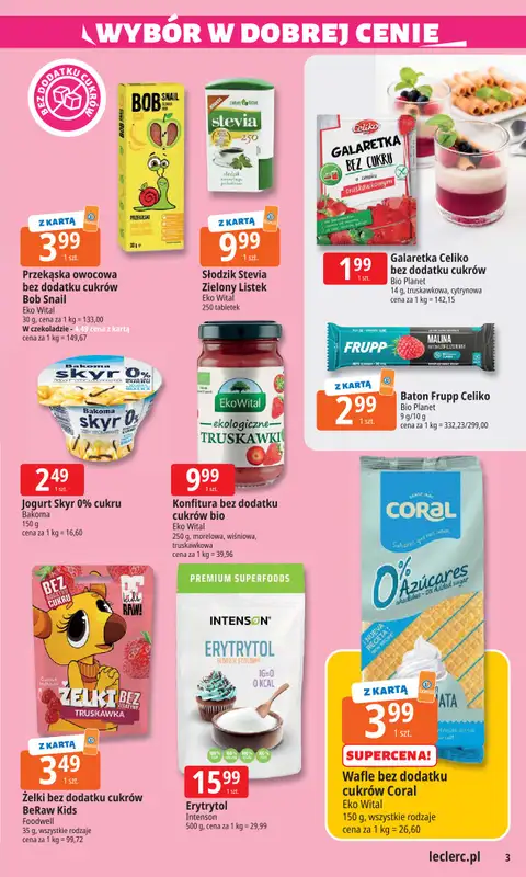 Leclerc - gazetka promocyjna Oferta E.Leclerc I Wybór w dobrej cenie   - strona 3