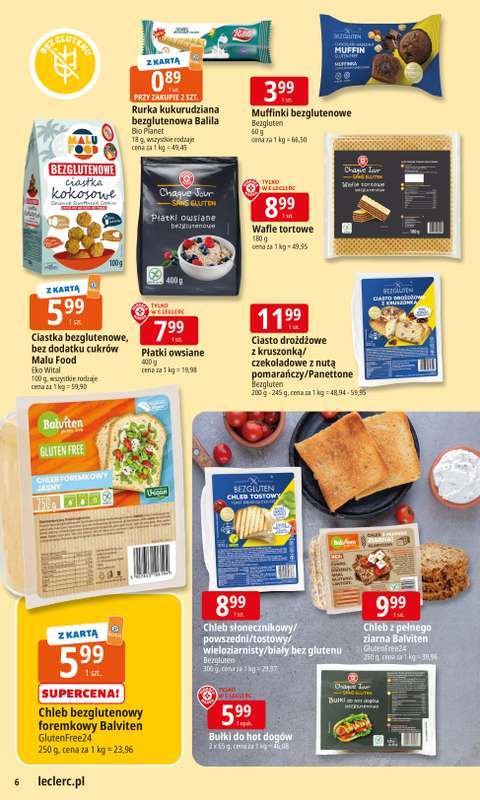 Leclerc - gazetka promocyjna Oferta E.Leclerc I Wyb贸r w dobrej cenie od wtorku 28.10 do soboty 08.11 - strona 6 Leclerc - gazetka promocyjna Oferta E.Leclerc I Wyb贸r w dobrej cenie od wtorku 28.10 do soboty 08.11 - strona 6