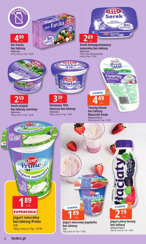 Leclerc - gazetka promocyjna Oferta E.Leclerc I Wyb贸r w dobrej cenie od wtorku 28.10 do soboty 08.11 - strona 2 Leclerc - gazetka promocyjna Oferta E.Leclerc I Wyb贸r w dobrej cenie od wtorku 28.10 do soboty 08.11 - strona 2