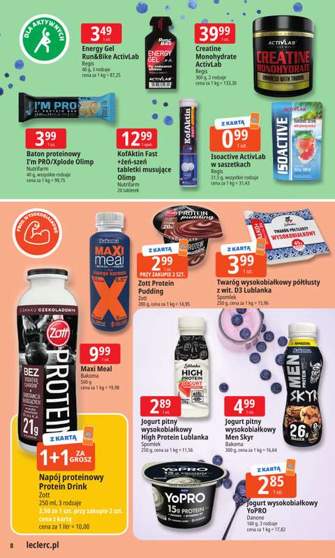 Leclerc - gazetka promocyjna Oferta E.Leclerc I Wyb贸r w dobrej cenie od wtorku 28.10 do soboty 08.11 - strona 8 Leclerc - gazetka promocyjna Oferta E.Leclerc I Wyb贸r w dobrej cenie od wtorku 28.10 do soboty 08.11 - strona 8