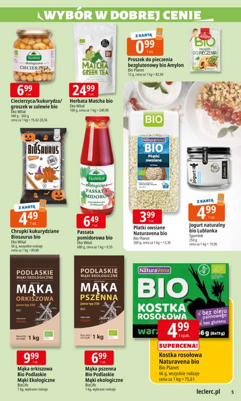Leclerc - gazetka promocyjna Oferta E.Leclerc I Wyb贸r w dobrej cenie od wtorku 28.10 do soboty 08.11 - strona 5 Leclerc - gazetka promocyjna Oferta E.Leclerc I Wyb贸r w dobrej cenie od wtorku 28.10 do soboty 08.11 - strona 5