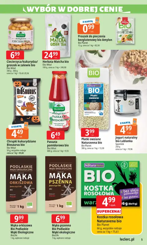 Leclerc - gazetka promocyjna Oferta E.Leclerc I Wybór w dobrej cenie od wtorku 28.10 do soboty 08.11 - strona 5