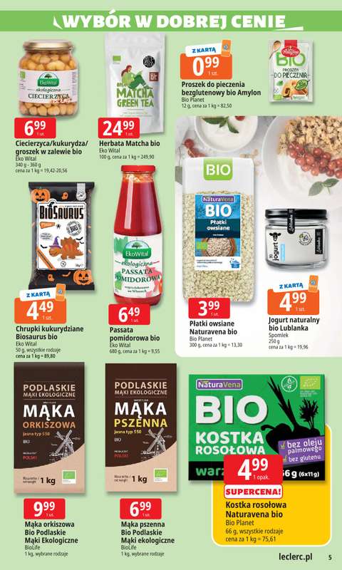 Leclerc - gazetka promocyjna Oferta E.Leclerc I Wyb贸r w dobrej cenie od wtorku 28.10 do soboty 08.11 - strona 5 Leclerc - gazetka promocyjna Oferta E.Leclerc I Wyb贸r w dobrej cenie od wtorku 28.10 do soboty 08.11 - strona 5