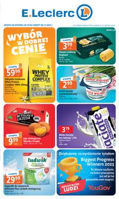 Leclerc - gazetka promocyjna Oferta E.Leclerc I Wybór w dobrej cenie od wtorku 28.10 do soboty 08.11