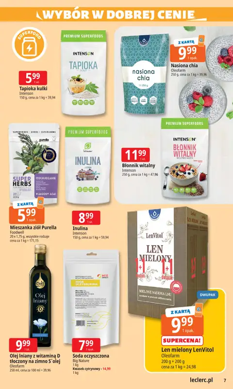 Leclerc - gazetka promocyjna Oferta E.Leclerc I Wybór w dobrej cenie od wtorku 28.10 do soboty 08.11 - strona 7