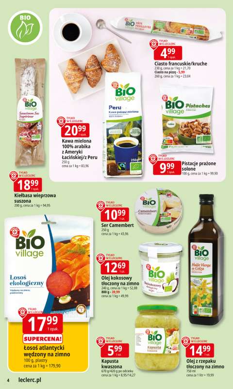 Leclerc - gazetka promocyjna Oferta E.Leclerc I Wyb贸r w dobrej cenie od wtorku 28.10 do soboty 08.11 - strona 4 Leclerc - gazetka promocyjna Oferta E.Leclerc I Wyb贸r w dobrej cenie od wtorku 28.10 do soboty 08.11 - strona 4