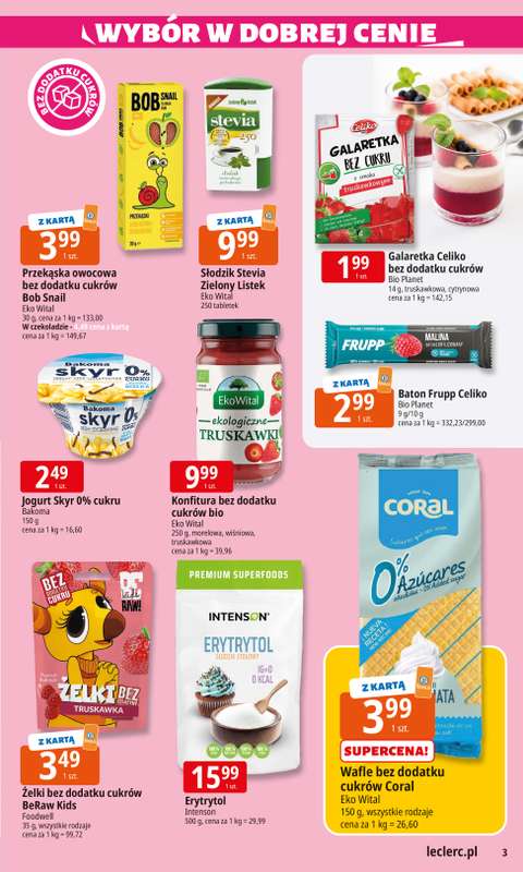 Leclerc - gazetka promocyjna Oferta E.Leclerc I Wyb贸r w dobrej cenie od wtorku 28.10 do soboty 08.11 - strona 3 Leclerc - gazetka promocyjna Oferta E.Leclerc I Wyb贸r w dobrej cenie od wtorku 28.10 do soboty 08.11 - strona 3