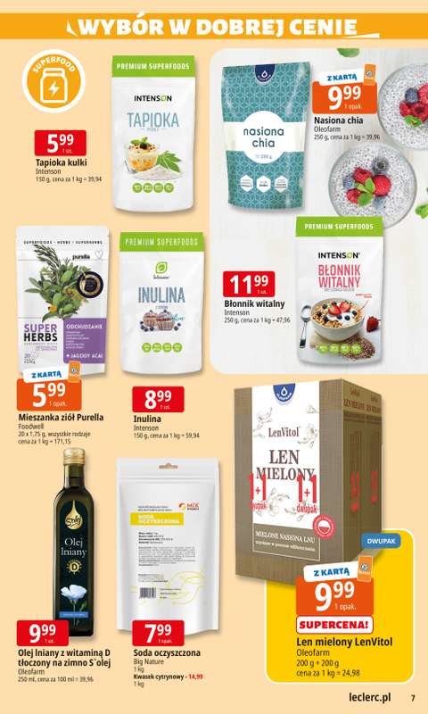 Leclerc - gazetka promocyjna Oferta E.Leclerc I Wyb贸r w dobrej cenie od wtorku 28.10 do soboty 08.11 - strona 7 Leclerc - gazetka promocyjna Oferta E.Leclerc I Wyb贸r w dobrej cenie od wtorku 28.10 do soboty 08.11 - strona 7