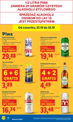 Lidl - gazetka promocyjna Oferta od czwartku od czwartku 23.10 do soboty 25.10 - strona 54 Lidl - gazetka promocyjna Oferta od czwartku od czwartku 23.10 do soboty 25.10 - strona 54