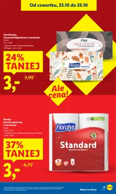 Lidl - gazetka promocyjna Oferta od czwartku od czwartku 23.10 do soboty 25.10 - strona 17 Lidl - gazetka promocyjna Oferta od czwartku od czwartku 23.10 do soboty 25.10 - strona 17